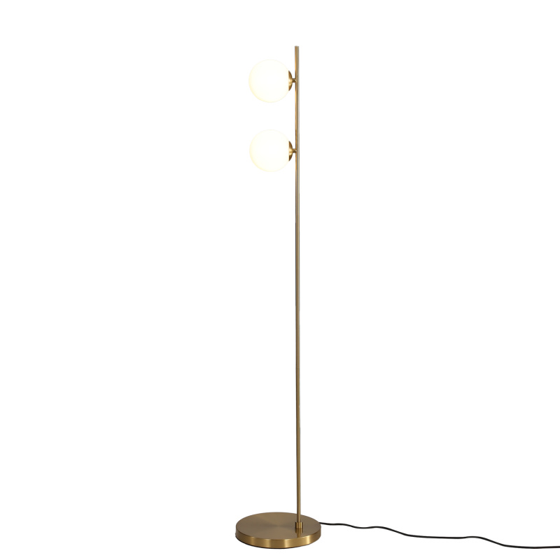 ACB Iluminacion Stojací LED lampa DORIS, v. 140 cm, 2xG9 7W Barva: Zlatá