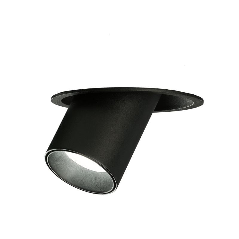 ACB Iluminacion Zapuštěné LED svítidlo GINA, ⌀ 11 cm, 1xGU10 8W Barva: Černá