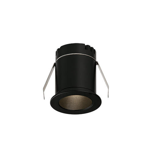 ACB Iluminacion Zapuštěné LED bodové svítidlo DOT, ⌀ 45 mm, 3W, CRI90 Barva: Černá, Teplota světla: 3000K - teplá bílá
