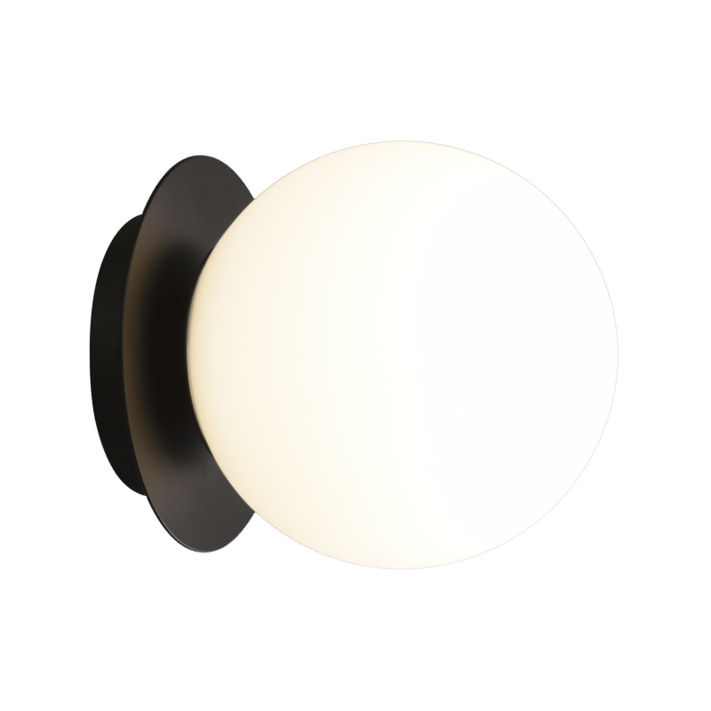 ACB Iluminacion Nástěnné LED svítidlo PARMA, ⌀ 15 cm, 1xE27 15W Barva: Černá