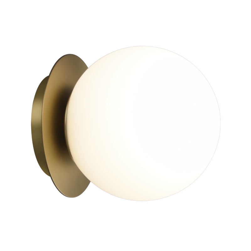 ACB Iluminacion Nástěnné LED svítidlo PARMA, ⌀ 15 cm, 1xE27 15W Barva: Zlatá