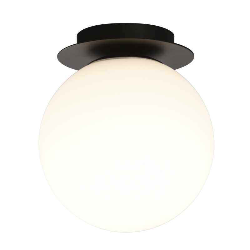 ACB Iluminacion Stropní LED svítidlo PARMA, ⌀ 18 cm, 1xE27 15W Barva: Černá