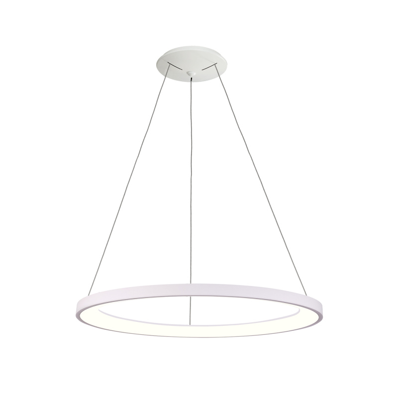 ACB Iluminacion Závěsné LED svítidlo GRACE, ⌀ 78 cm, 80W, CRI90 Barva: Bílá, Teplota světla: 4000K - denní bílá, Stmívání: Casambi