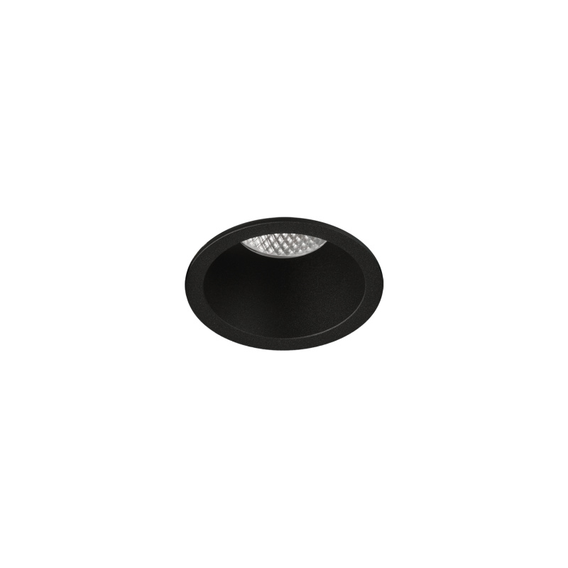 ACB Iluminacion Zapuštěné LED svítidlo KIDAL, ⌀ 6 cm, 5W, CRI90 Barva: Černá, Teplota světla: 3000K - teplá bílá, Stmívání: ON/OFF
