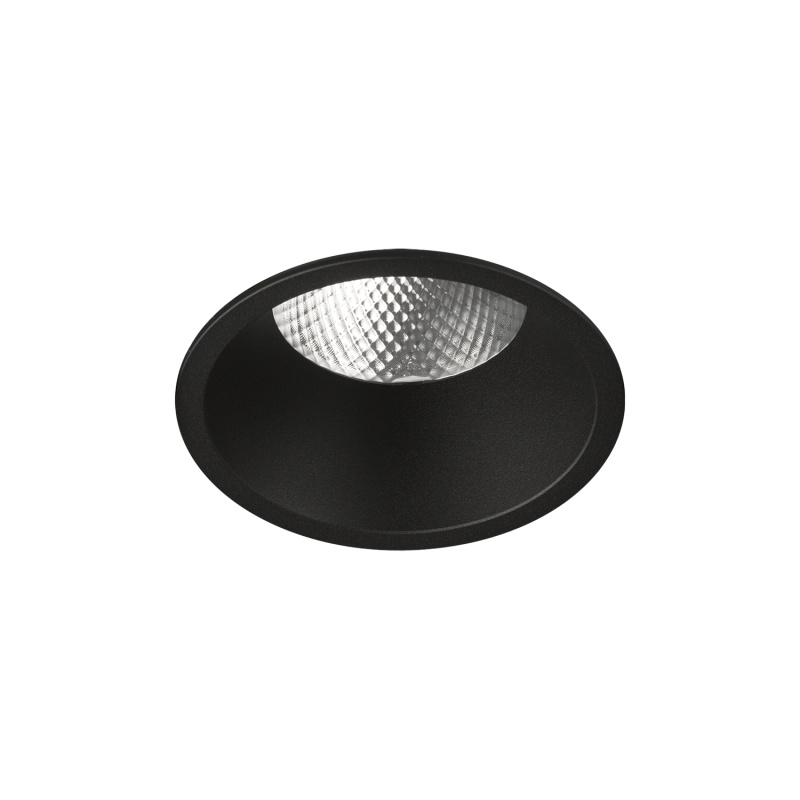 ACB Iluminacion Zapuštěné LED svítidlo KIDAL, ⌀ 13 cm, 20W, CRI90 Barva: Černá, Teplota světla: 4000K - denní bílá, Stmívání: ON/OFF