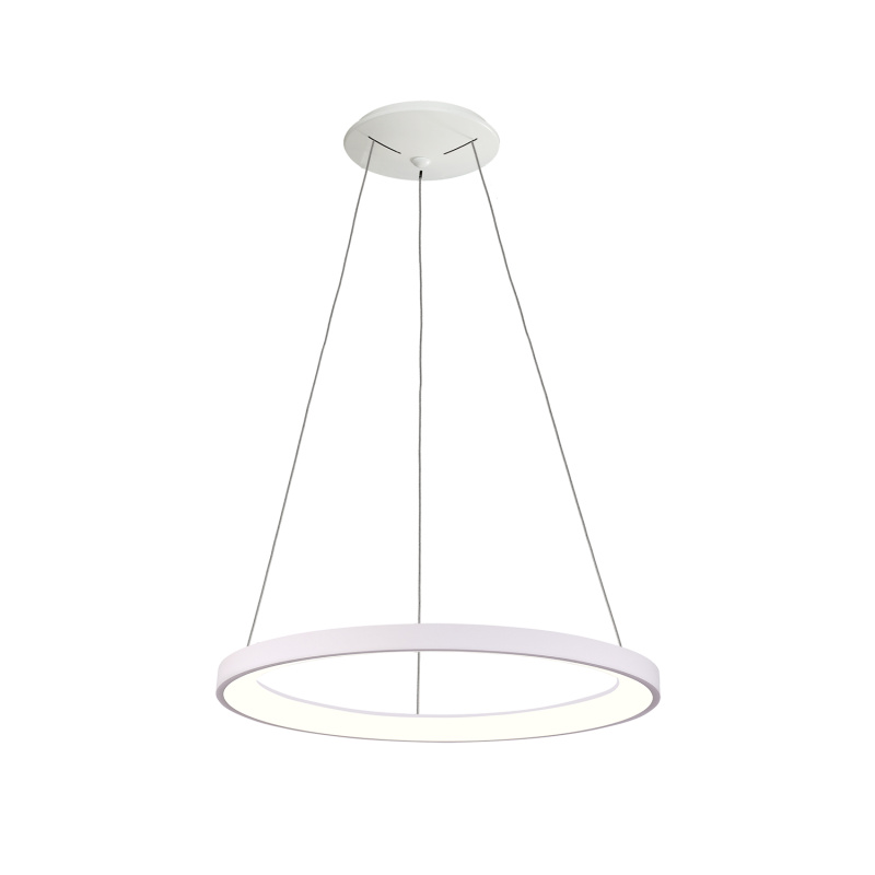 ACB Iluminacion Závěsné LED svítidlo GRACE, ⌀ 58 cm, 50W, CRI90 Barva: Bílá, Teplota světla: CCT switch 2700/3000K, Stmívání: ON/OFF