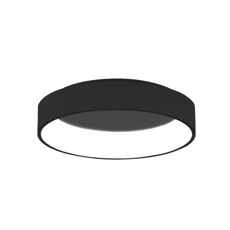 ACB Iluminacion Stropní LED svítidlo DILGA, ⌀ 60 cm, 48W, CRI90, CCT switch 2700-3000K Barva: Černá, Stmívání: ON/OFF