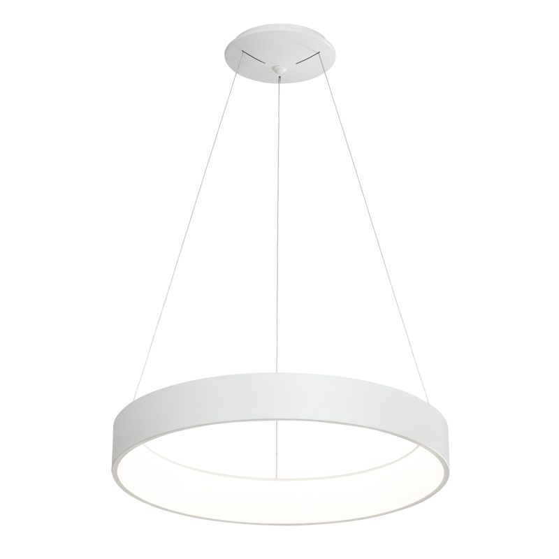 ACB Iluminacion Zavěsné LED svítidlo DILGA, ⌀ 90 cm, 126W, CRI90, CCT switch 2700-3000K Barva: Bílá, Stmívání: ON/OFF