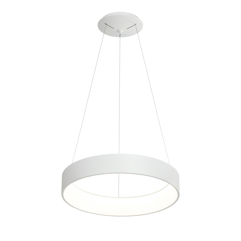 ACB Iluminacion Zavěsné LED svítidlo DILGA, ⌀ 60 cm, 48W, CRI90, CCT switch 2700-3000K Barva: Bílá, Stmívání: Casambi