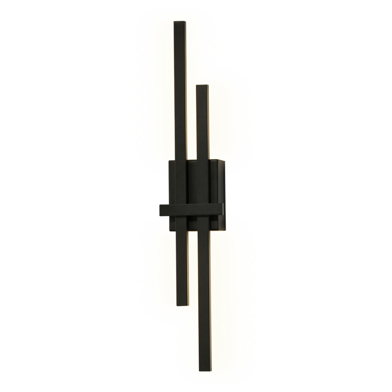 ACB Iluminacion Nástěnné LED svítidlo SHADOW, v. 54 cm, 12W, CRI90, CCT switch 2700-3000K Barva: Černá, Stmívání: ON/OFF