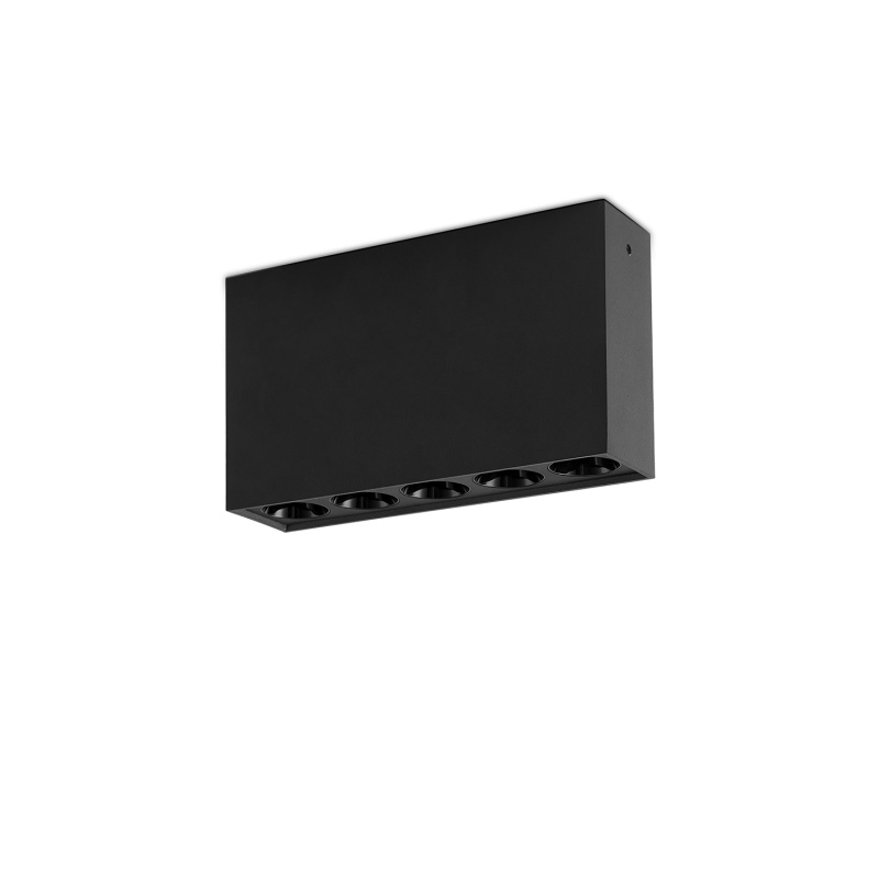ACB Iluminacion Stropní LED svítidlo INVISIBLE, š. 138 mm, 12W, CRI90 Barva: Černá, Stmívání: ON/OFF
