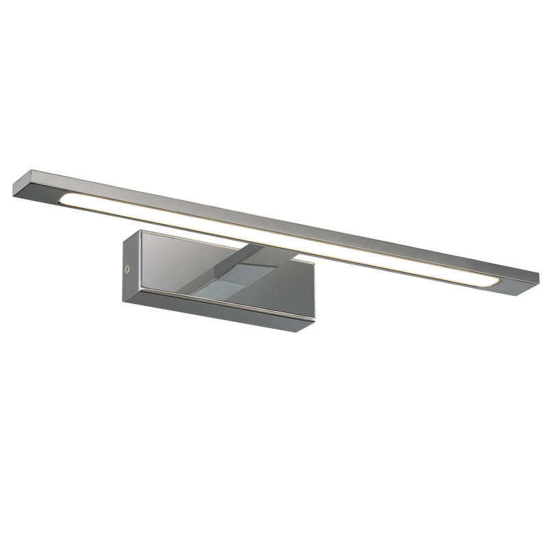 ACB Iluminacion Nástěnné LED svítidlo MENORCA, š. 45 cm, 12W, CRI90, CCT switch 3000-4000K Barva: Chrom, Stmívání: ON/OFF