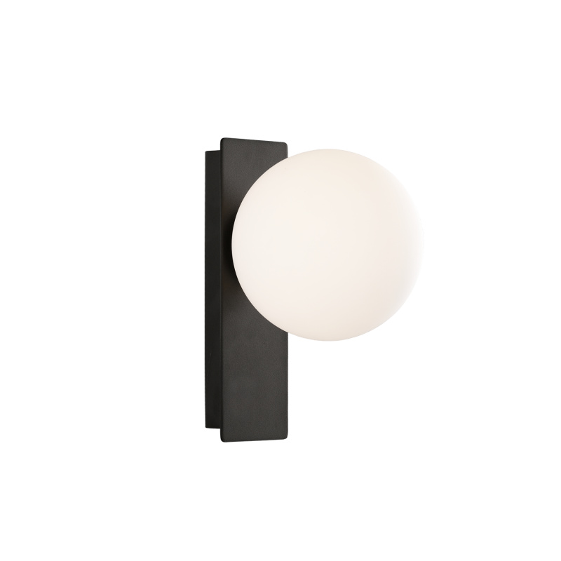 ACB Iluminacion Nástěnné LED svítidlo KIN, v. 24 cm, 8W, CRI90 Barva: Černá, Stmívání: ON/OFF