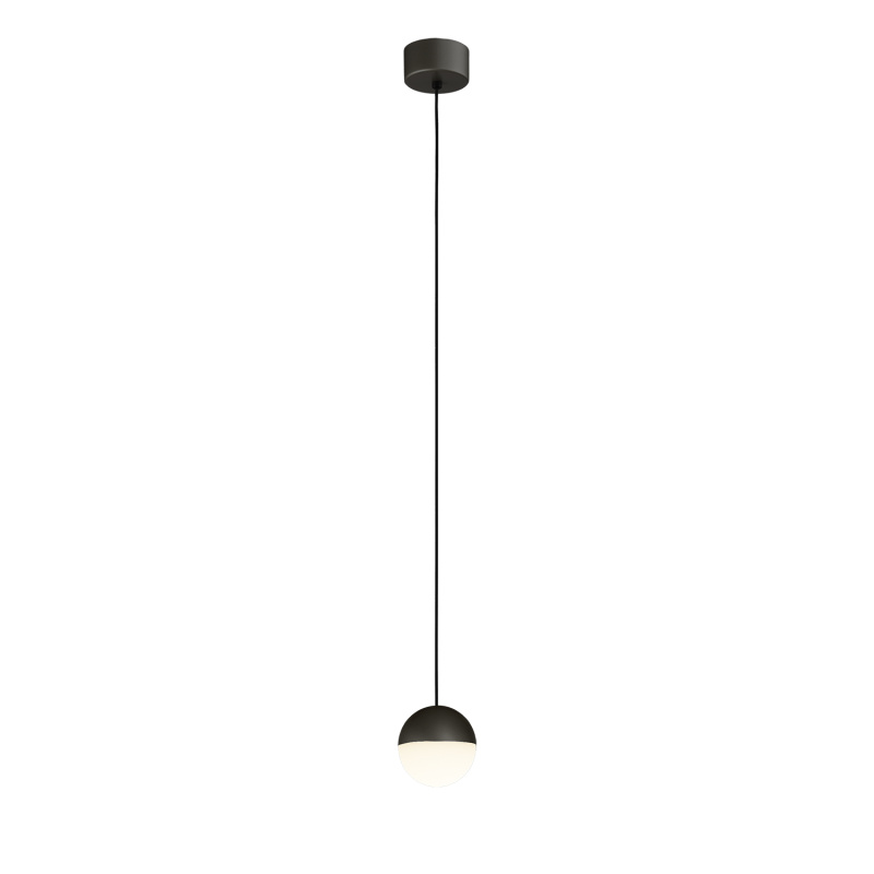 ACB Iluminacion Závěsné LED svítidlo CUSTO, v. 180 cm, 5W, CRI90, CCT switch 2700-3000K Barva: Černá, Stmívání: ON/OFF