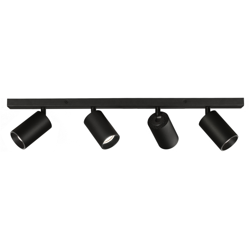 ACB Iluminacion Stropní LED svítidlo GINA 4L, š. 80 cm, 4xGU10 8W Barva: Černá