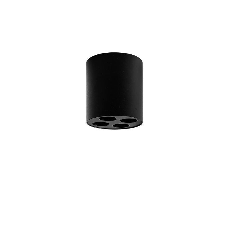 ACB Iluminacion Stropní LED svítidlo INVISIBLE, ⌀ 70 mm, 9W, CRI90 Barva: Černá, Stmívání: ON/OFF