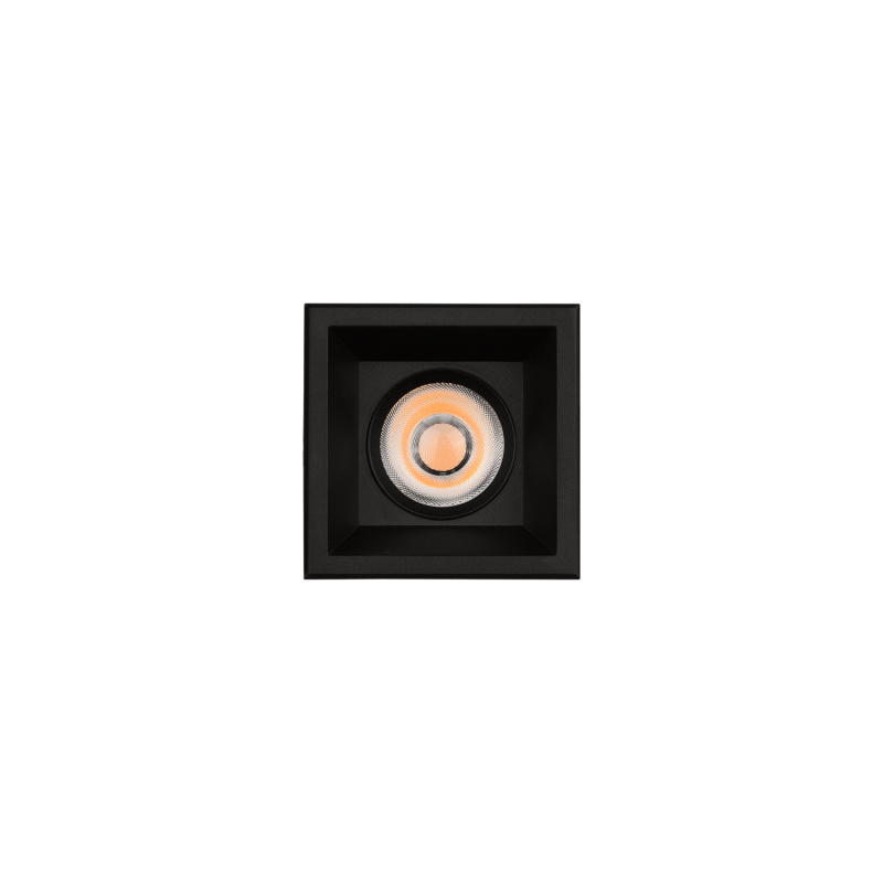ACB Iluminacion Zapuštěné LED bodové svítidlo MOVE, š. 85 mm, 12W, CRI90 Barva: Černá, Teplota světla: 3000K - teplá bílá, Stmívání: ON/OFF