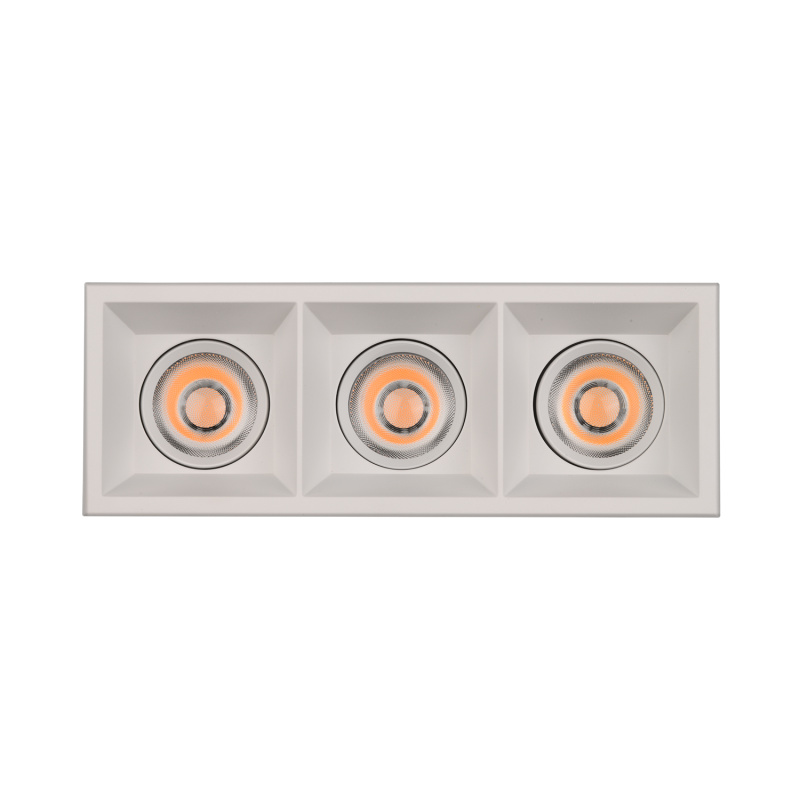 ACB Iluminacion Zapuštěné LED bodové svítidlo MOVE, š. 23 cm, 3x12W, CRI90 Barva: Bílá, Teplota světla: 3000K - teplá bílá, Stmívání: ON/OFF