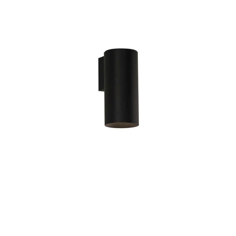 ACB Iluminacion Nástěnné LED svítidlo PIPE, v. 12 cm, 12W, CRI90 Barva: Černá, Stmívání: ON/OFF