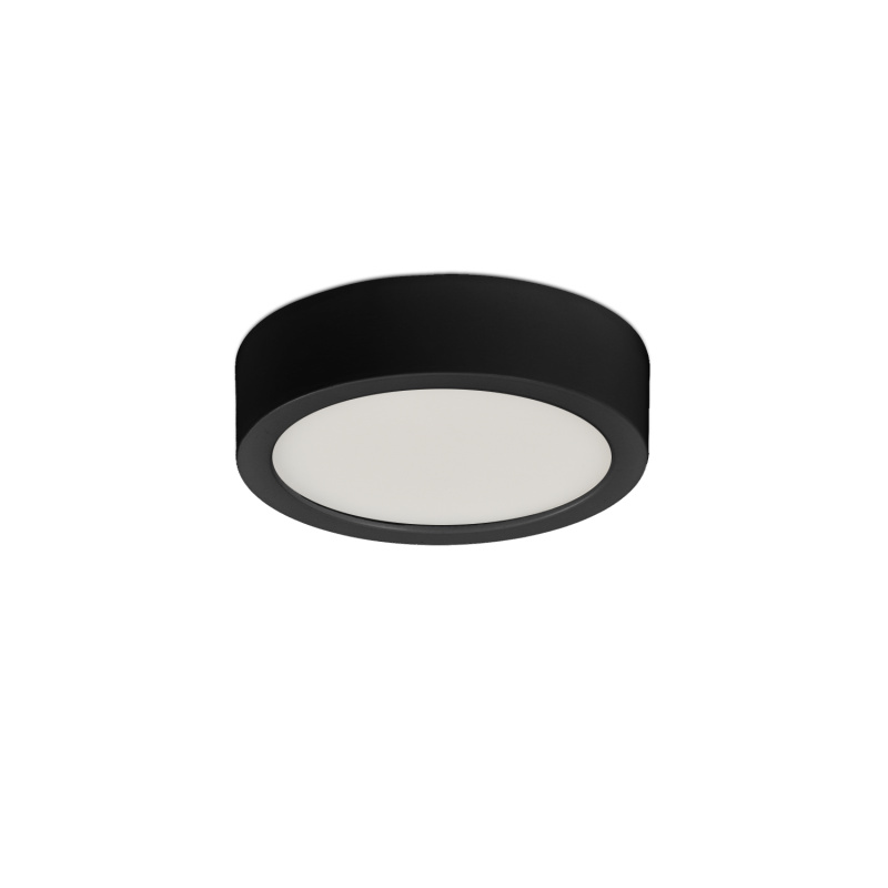 ACB Iluminacion Stropní LED svítidlo KORE, ⌀ 9 cm, 6W, CRI90 Barva: Černá, Teplota světla: 4000K - denní bílá