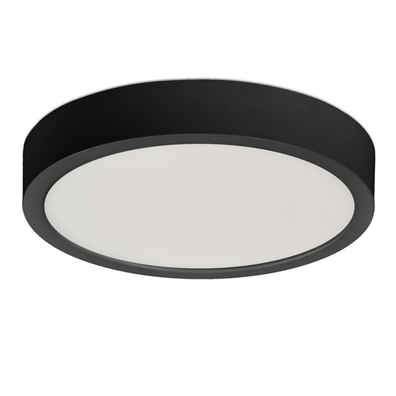ACB Iluminacion Stropní LED svítidlo KORE, ⌀ 14 cm, 12W, CRI90 Barva: Černá, Teplota světla: 3000K - teplá bílá