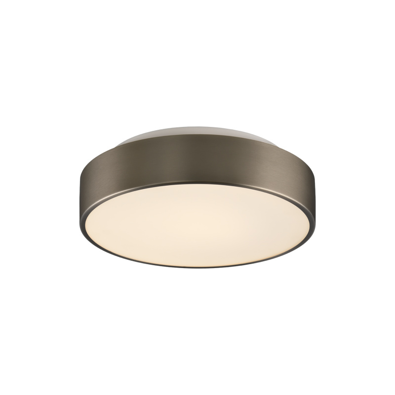 ACB Iluminacion Stropní LED svítidlo DINS, ⌀ 32 cm, 24W, CRI90, IP44, CCT switch 2700-3000K Barva: Nikl, Stmívání: ON/OFF