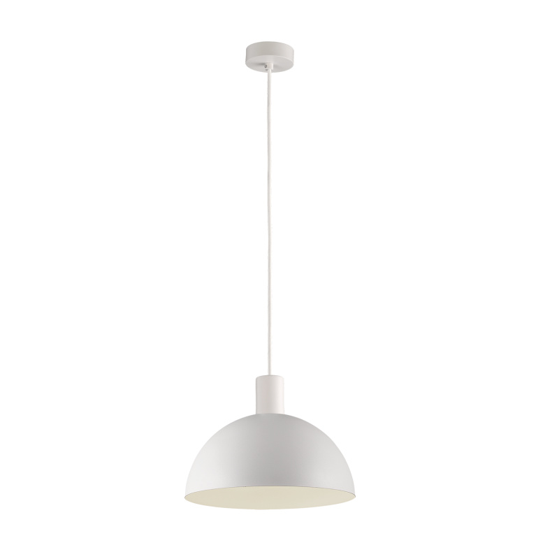 ACB Iluminacion Závěsné svítidlo TIGA,  ⌀ 25 cm, 1xE27 15W Barva: Bílá, Barva montury: Bílá