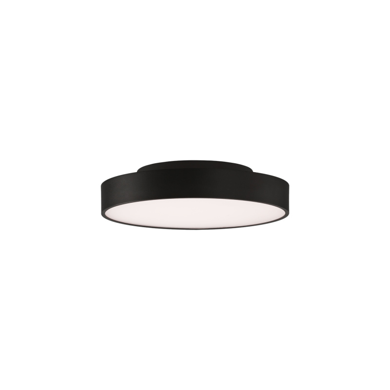 ACB Iluminacion Stropní LED svítidlo ROMA, ⌀ 40 cm, 40W + 5W, CRI90, CCT switch 2700-3000K Barva: Černá, Stmívání: Casambi
