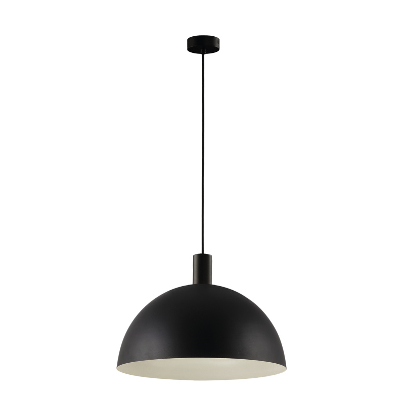 ACB Iluminacion Závěsné svítidlo TIGA,  ⌀ 35 cm, 1xE27 15W Barva: Černo-bílá, Barva montury: Černá