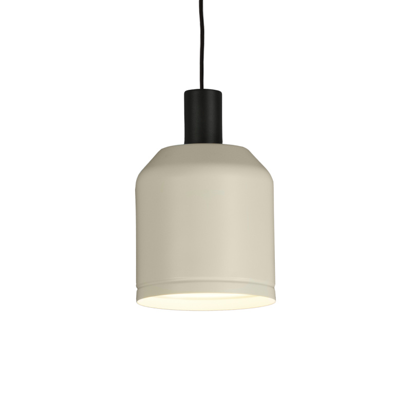 ACB Iluminacion Závěsné svítidlo TURKANA, ⌀ 16 cm, 1xE27 15W Barva: Bílá, Barva montury: Černá