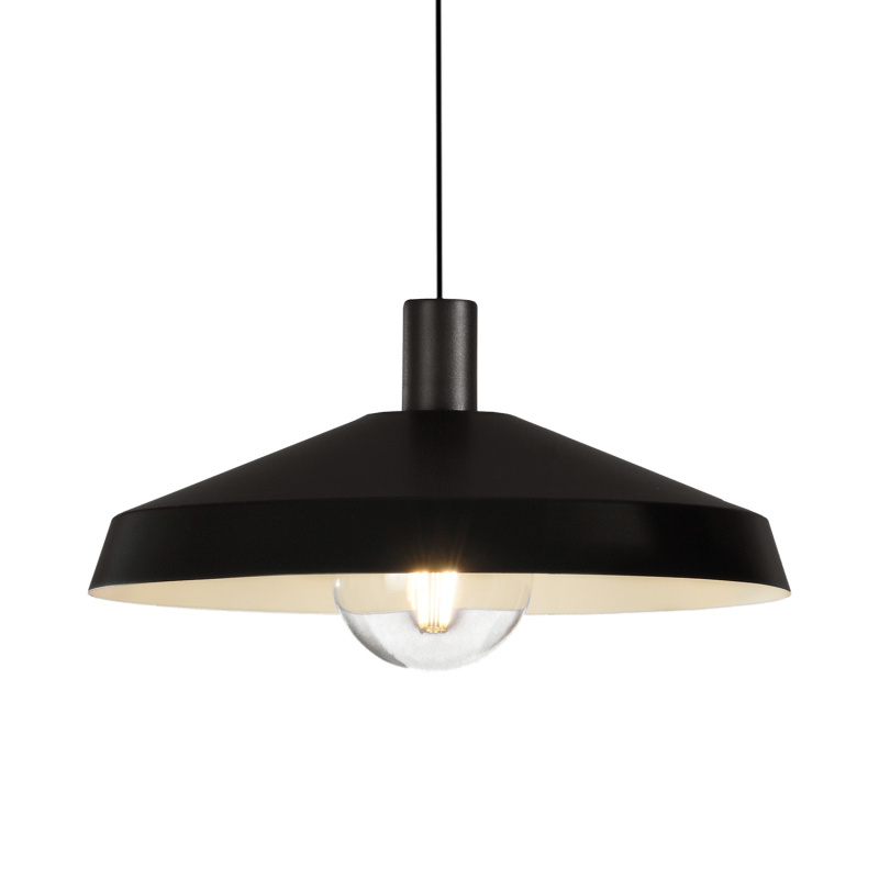 ACB Iluminacion Závěsné svítidlo EVELYN, ⌀ 45 cm, 1xE27 15W Barva: Černá, Barva montury: Černá