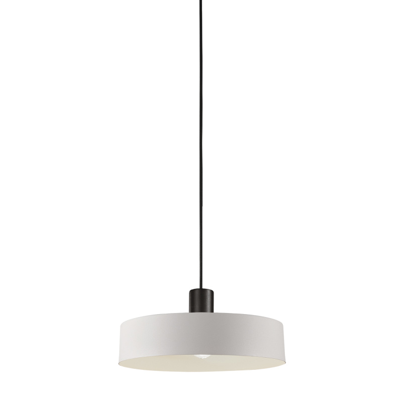 ACB Iluminacion Závěsné svítidlo JARVIS, ⌀ 30 cm, 1xE27 15W Barva: Bílá, Barva montury: Černá