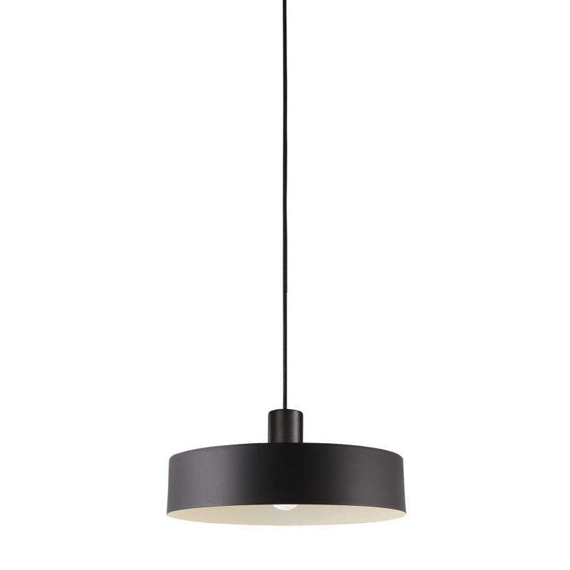 ACB Iluminacion Závěsné svítidlo JARVIS, ⌀ 30 cm, 1xE27 15W Barva: Černá, Barva montury: Černá