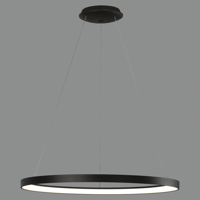 ACB Iluminacion Závěsné LED svítidlo GRACE, 89W, Ø 98 cm, CRI90, CCT switch 2700-4000K Barva: Černá, Stmívání a řízení: DALI/PUSH