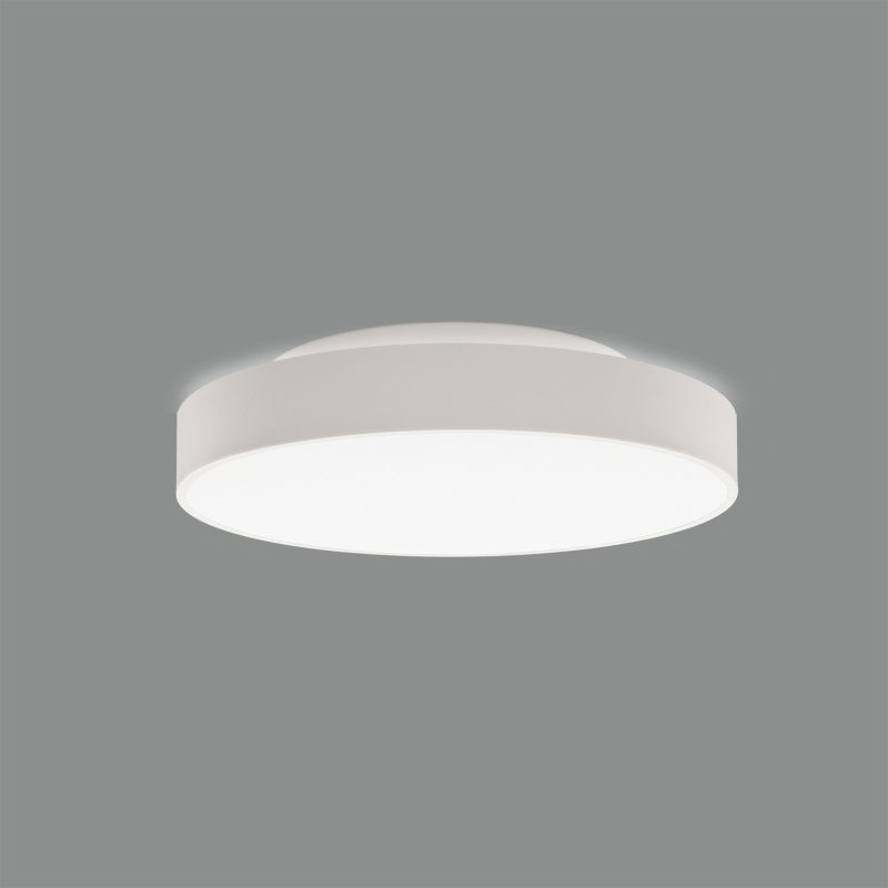 ACB Iluminacion Stropní LED svítidlo LISBOA 31,5W + 5W, ø 40 cm, CCT 3000-4000K Stmívání, řízení: TRIAC, Barva materiálu: Bílá