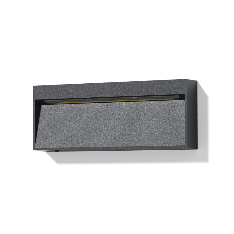 ACB Iluminacion Venkovní nástěnné LED svítidlo NASHIRA 4,5W, 20x8 cm, CRI80, CCT switch 2200-4000K, IP65 Barva: Antracit