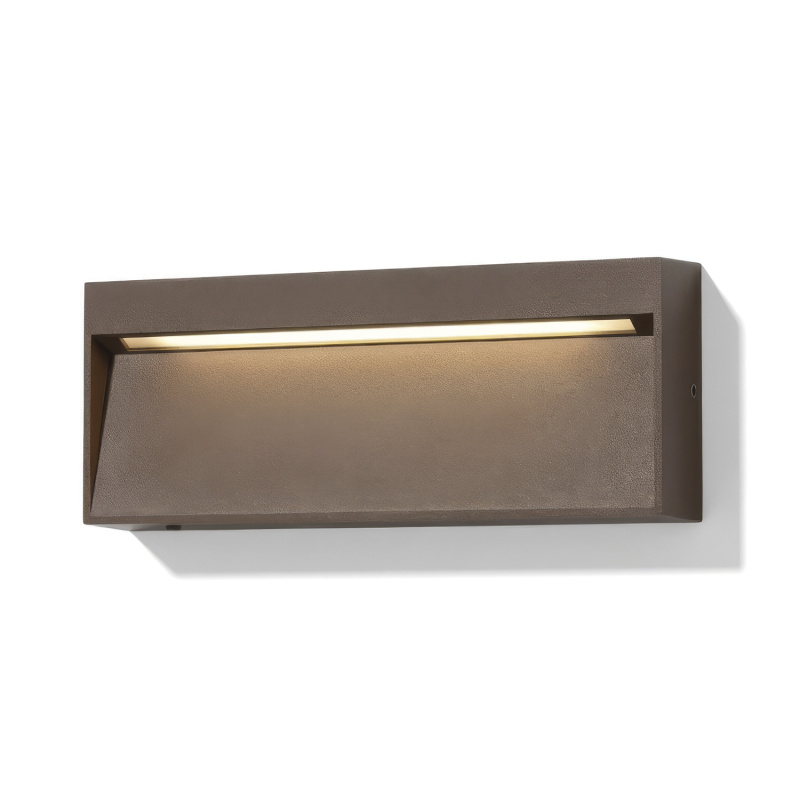 ACB Iluminacion Venkovní nástěnné LED svítidlo NASHIRA 4,5W, 20x8 cm, CRI80, CCT switch 2200-4000K, IP65 Barva: corten