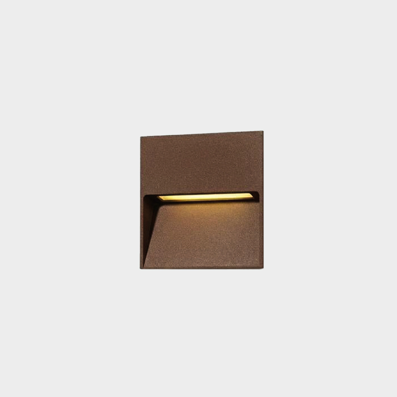 ACB Iluminacion Venkovní zapuštěné nástěnné LED svítidlo NASHIRA 2,2W, 115x115 mm, CRI80, CCT switch 2200-4000K, IP65 Barva: corten