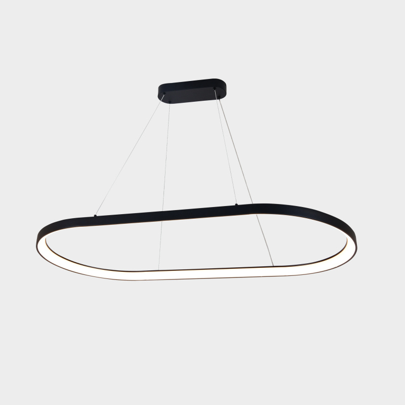 ACB Iluminacion Závěsné LED svítidlo GRACE, 100W, 120x60 cm, CRI90, CCT switch 2700-4000K Barva: Černá, Stmívání a řízení: DALI/PUSH