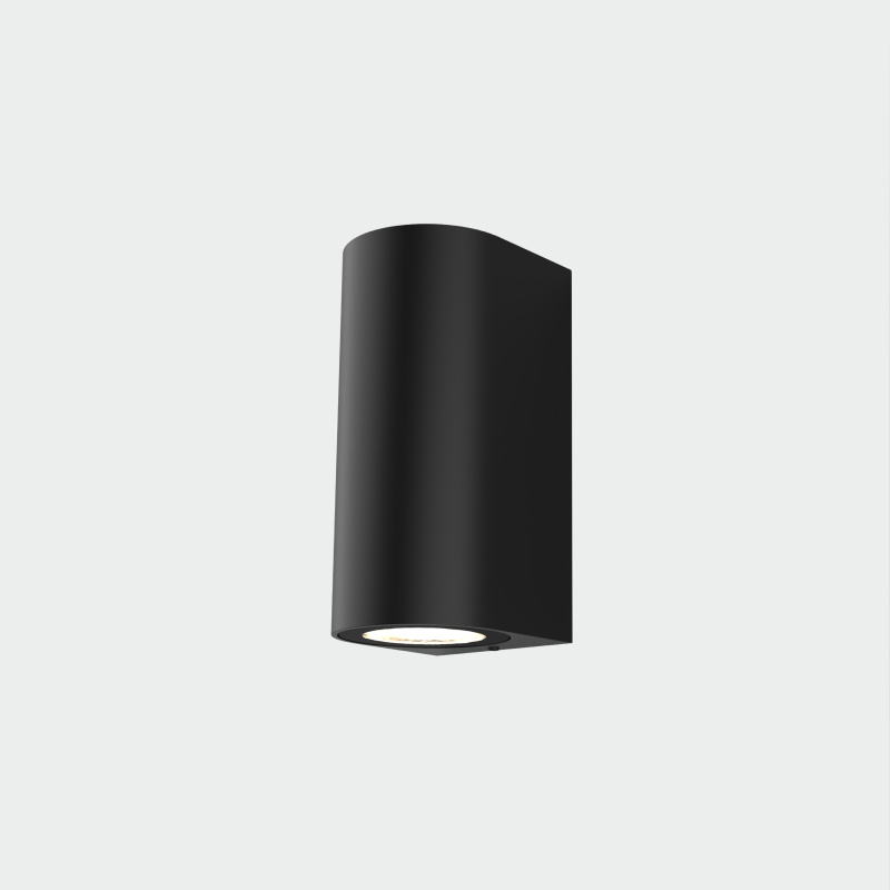 ACB Iluminacion Venkovní nástěnné LED svítidlo NEXO, 2x4W, v. 13 cm, CRI90, CCT switch 2700-3000K, IP65 Barva: Černá