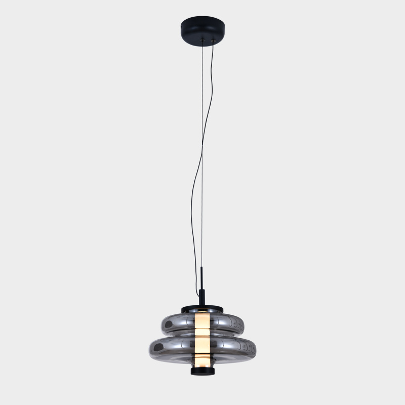 ACB Iluminacion Závěsné LED svítidlo SIRA 9,5W, Ø 25 cm, CRI90 2700K Barva: Fumé