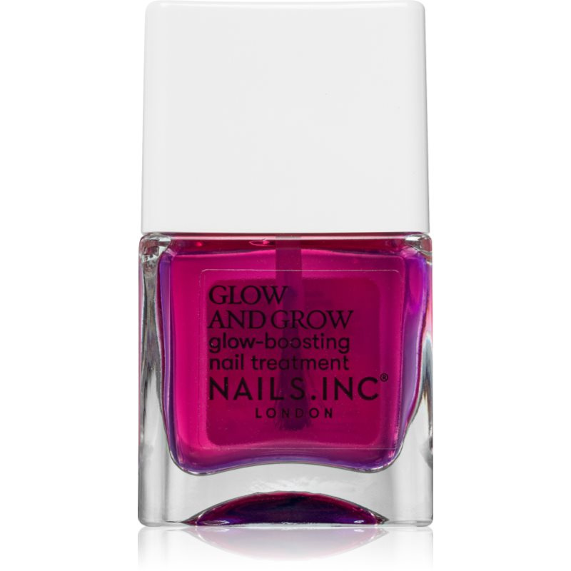 Nails Inc. Glow and Grow Nail Growth Treatment posilující lak na nehty 14 ml