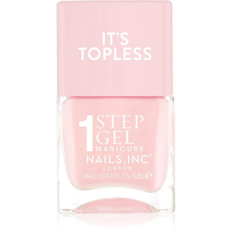 Nails Inc. It’s Topless gelový lak na nehty pro dlouhotrvající efekt odstín Dakota 14 ml