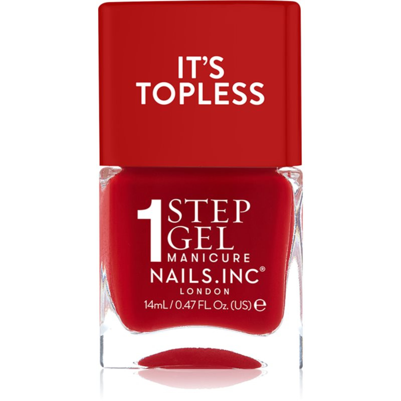 Nails Inc. It’s Topless gelový lak na nehty pro dlouhotrvající efekt odstín Kendall 14 ml