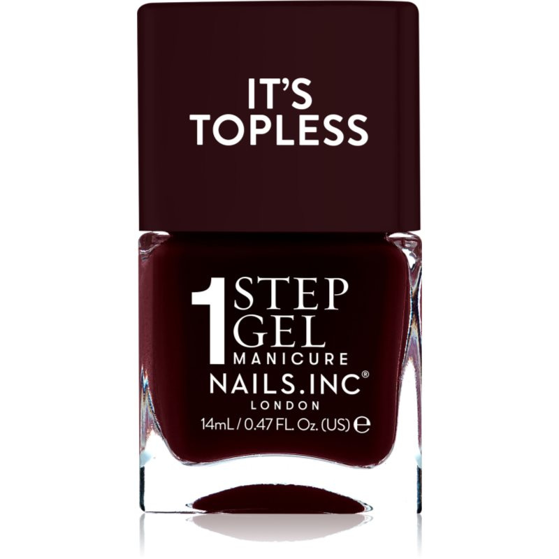 Nails Inc. It’s Topless gelový lak na nehty pro dlouhotrvající efekt odstín Billie 14 ml