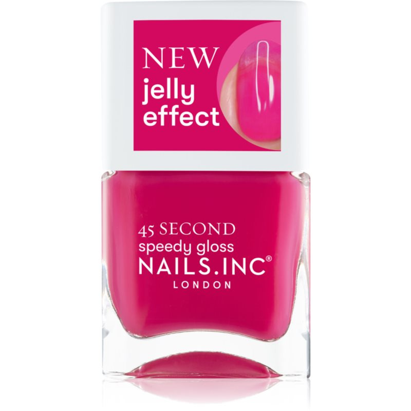 Nails Inc. 45 Second Speedy Gloss rychleschnoucí lak na nehty odstín Feelin' Berry Jelly 14 ml