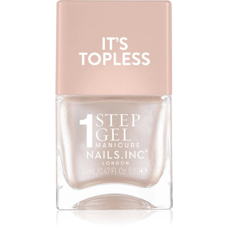 Nails Inc. It’s Topless gelový lak na nehty pro dlouhotrvající efekt odstín Simone 14 ml