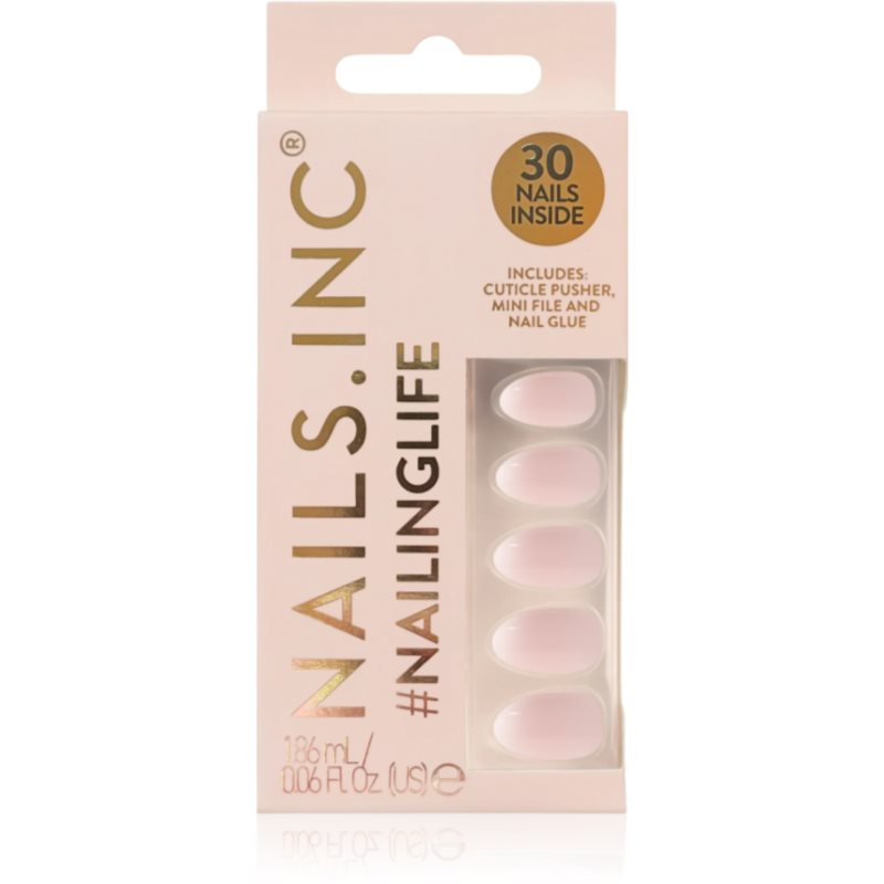 Nails Inc. #NailingLife Press-On Nails umělé nehty odstín So Selena Nude Ombré Effect 33 ks