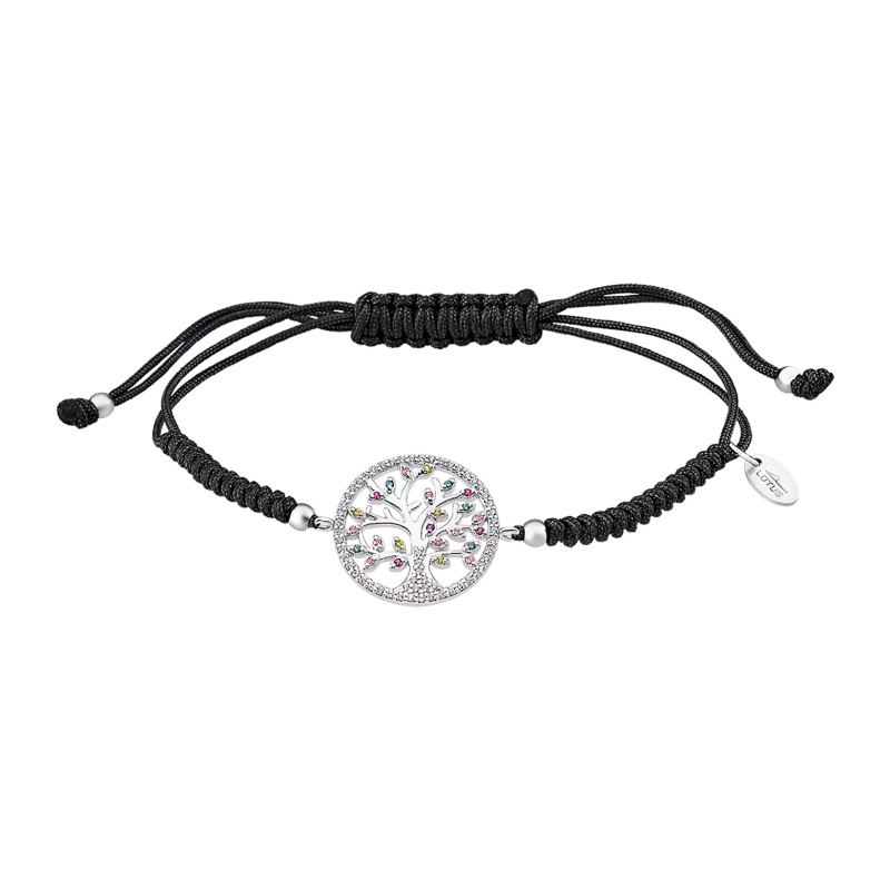 Lotus Silver Moderní kabala náramek se stříbrným přívěskem Strom života LP1896-2/2