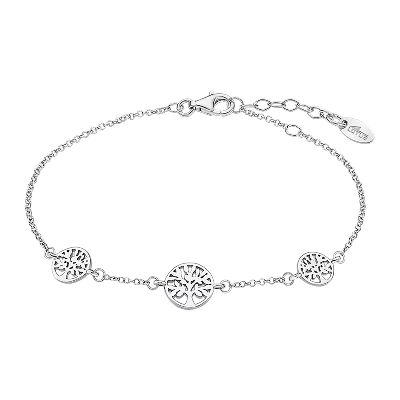Lotus Silver Moderní stříbrný náramek Strom života LP1982-2/1